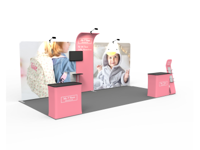 10 x 20ft Custom Trade show Booth Combo 04