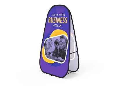 Set of 1 Medium Vertical Pop Up A-Frame Banner