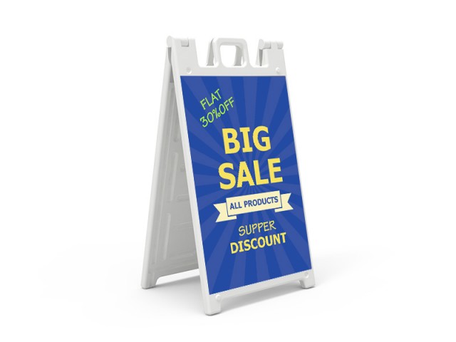 Sandwich Board A-Frame Sign - Premium