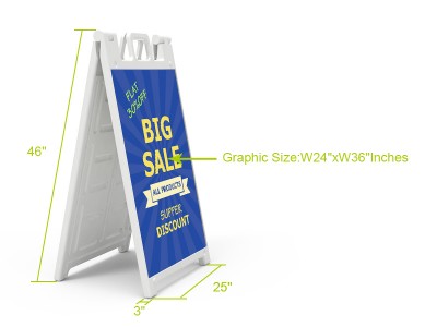 Sandwich Board A-Frame Sign - Premium