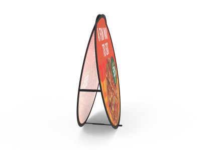 Set of 1 Medium Circular Pop Up A-Frame Banner