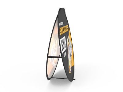 Set of 1 Large Circular Pop Up A-Frame Banner