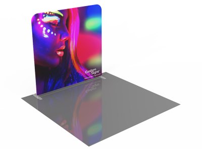 Custom 8ft Tension Fabric LED Light Box Trade Show Display