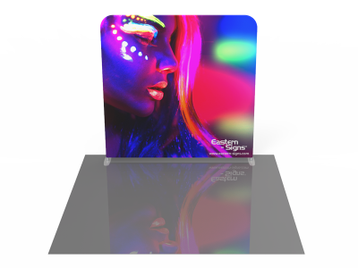 Custom 8ft Tension Fabric LED Light Box Trade Show Display