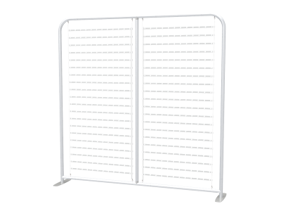Custom 8ft Tension Fabric LED Light Box Trade Show Display