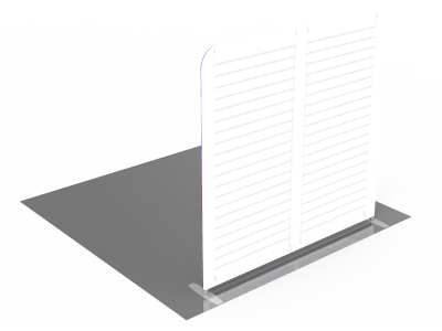 Custom 8ft Tension Fabric LED Light Box Trade Show Display