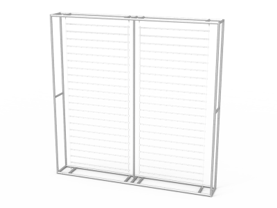 Custom 8ft 3D Free Standing Tension Fabric LED Backlit Trade Show Display