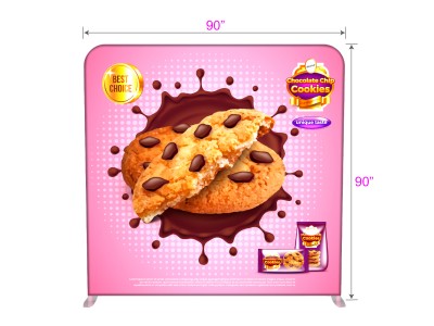 8ft Free Standing Light Box Trade Show Display