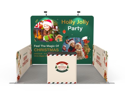 10x10ft Portable Fabric trade show booth 01