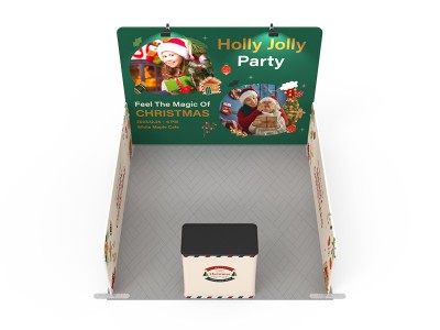 10x10ft Portable Fabric trade show booth 01