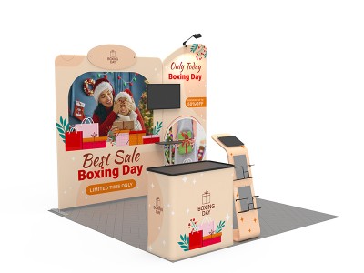 10x10ft Portable Fabric Trade Show Booth 02