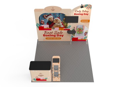 10x10ft Portable Fabric Trade Show Booth 02