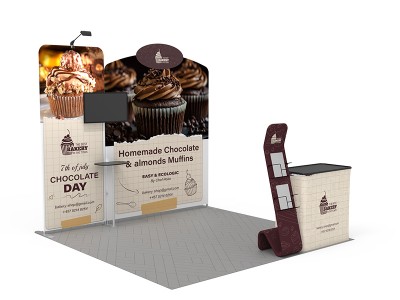 10x10ft Custom Trade Show Booth Kit 04
