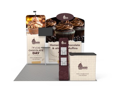 10x10ft Custom Trade Show Booth Kit 04