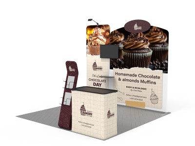 10x10ft Custom Trade Show Booth Kit 04