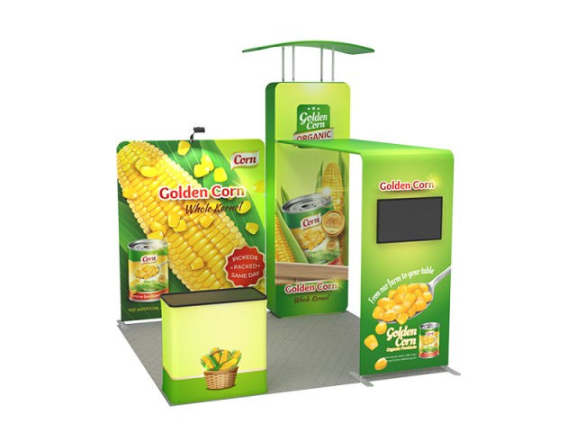 10x10ft Custom Trade Show Booth Kit 07