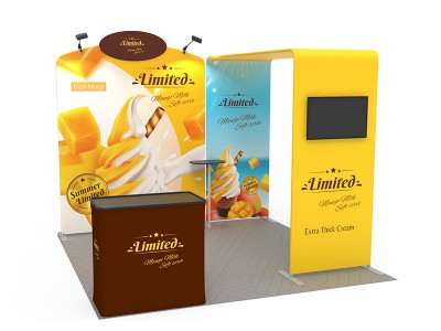 10x10ft Custom Trade Show Booth Kit 08