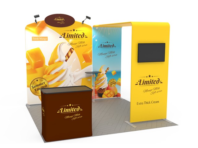 10x10ft Custom Trade Show Booth Kit 08