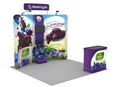 10x10ft Custom Trade Show Booth Kit 12