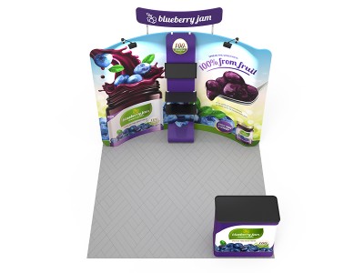 10x10ft Custom Trade Show Booth Kit 12