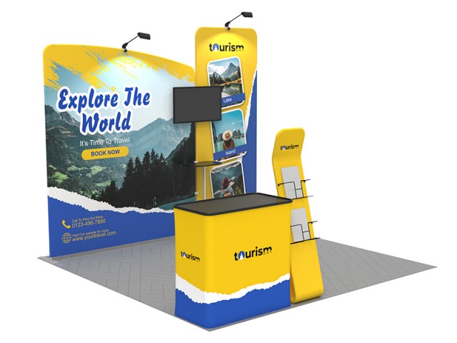 10x10ft Custom Trade Show Booth Kit 13