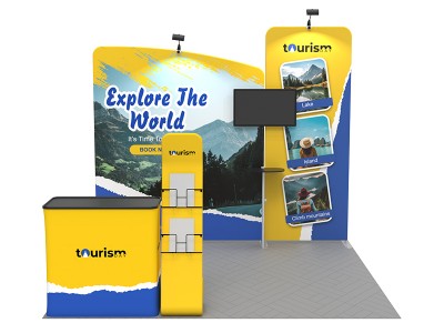 10x10ft Custom Trade Show Booth Kit 13