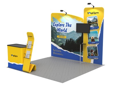 10x10ft Custom Trade Show Booth Kit 13