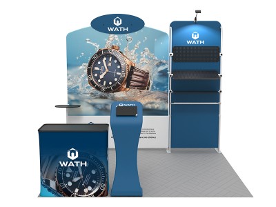 10x10ft Custom Trade Show Booth Kit 20