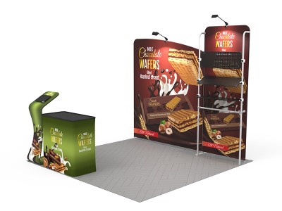 10x10ft Custom Trade Show Booth Kit 21