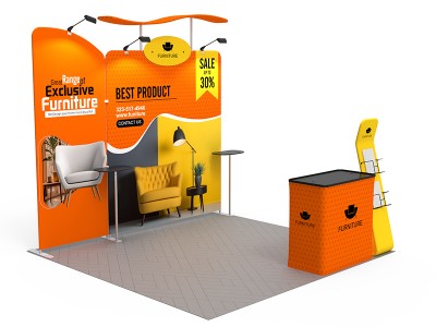 10x10ft Portable Exhibit Booth Collection R