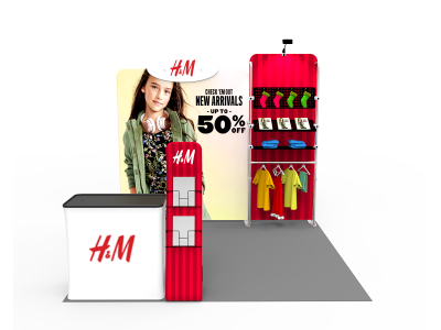 10 x 10ft Portable Exhibition Stand Display Booth 22