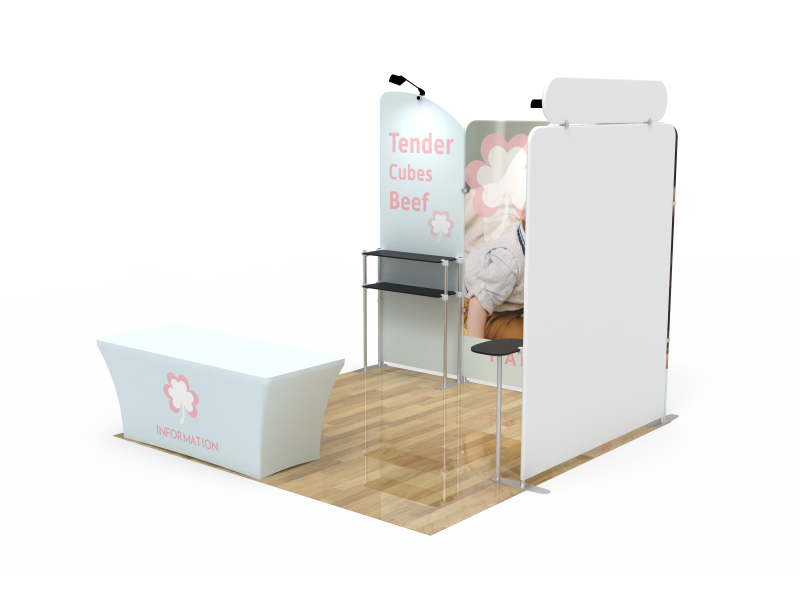 10x10ft Custom Trade Show Booth U - Eastern-Signs
