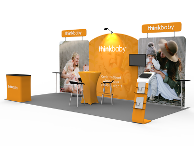10 x 20ft Custom Trade show Booth Combo 06