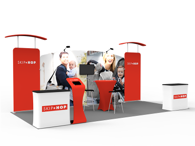10 x 20ft Custom Trade show Booth Combo 07