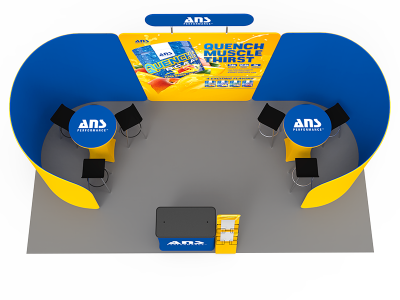 10 x 20ft Custom Trade show Booth Combo 09