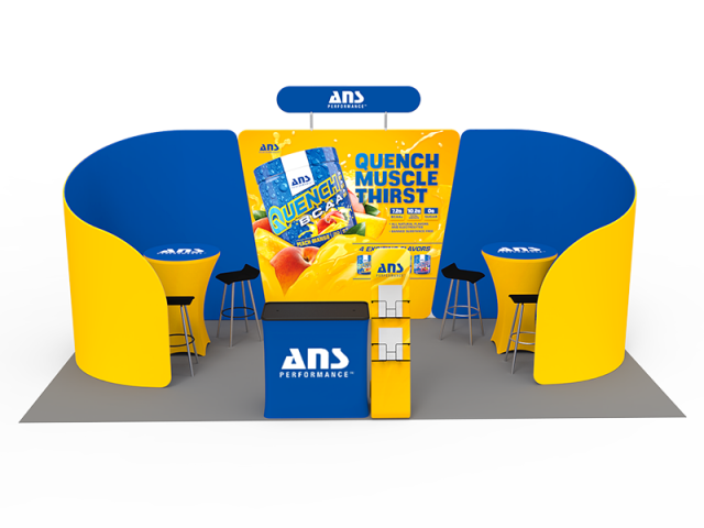 10 x 20ft Custom Trade show Booth Combo 09