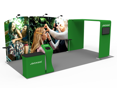 10 x 20ft Custom Trade show Booth Combo 10