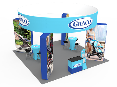 20 x 20ft Custom Trade show Booth Combo 04