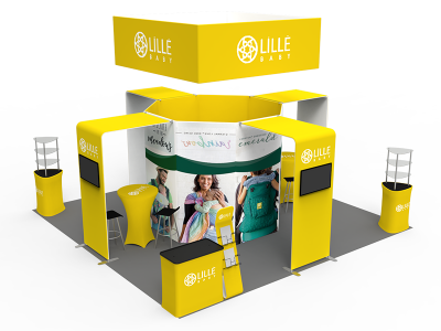 20 x 20ft Custom Trade show Booth Combo 05