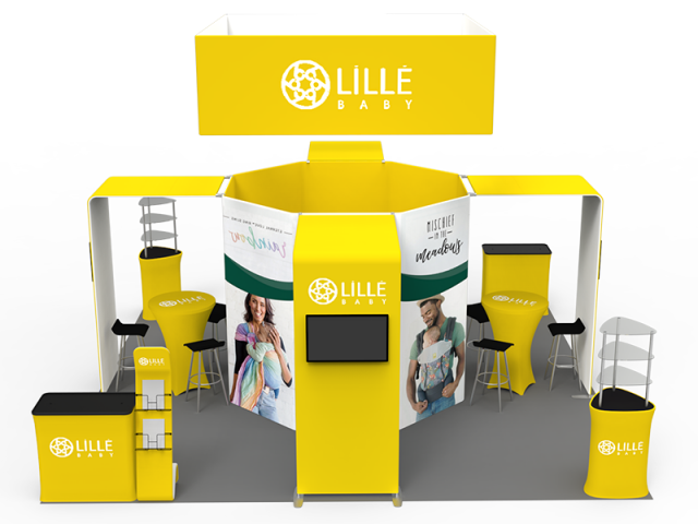 20 x 20ft Custom Trade show Booth Combo 05