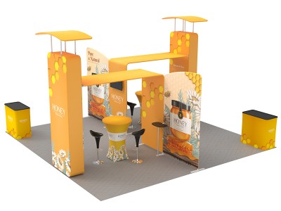 20 x 20ft Custom Trade show Booth Combo 07