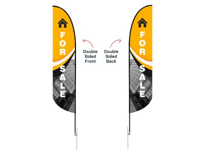 Feather Convex Flag - Large 13ft - with Ground Spike
