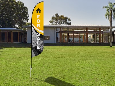 Feather Convex Flag - Large 13ft - with Ground Spike