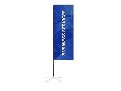 Rectangular Banner - Small 8ft - with Cross Base