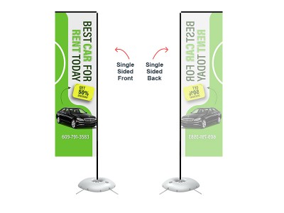 Rectangular Banner - Medium 10ft - with Cross Base