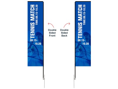 Rectangular Banner - Large 12ft - with Ground Spike