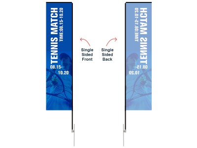 Rectangular Banner - Large 12ft - with Ground Spike