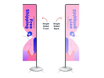 Rectangular Banner - Large 12ft - with Cross Base