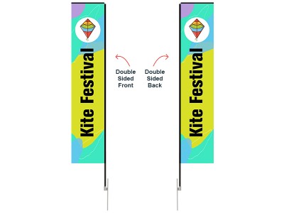 Rectangular Banner - X-Large 13ft - with Ground Spike