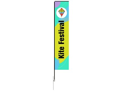 Rectangular Banner - X-Large 13ft - with Ground Spike